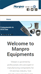 Mobile Screenshot of manproequipments.com